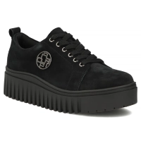 Leather sneakers Filippo DP8271/26 BK SU black