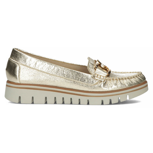 Leather loafers Filippo 10134 gold