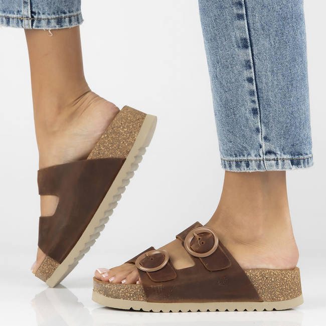 Slippers Yokono VELEZ-003 brown