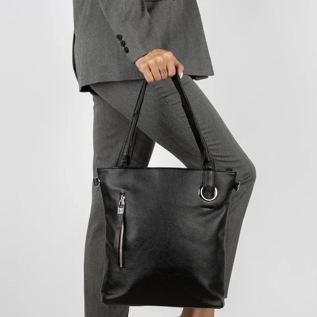 Czarna torebka shopper allure