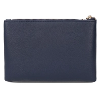 Navy shoulderbag gold accent