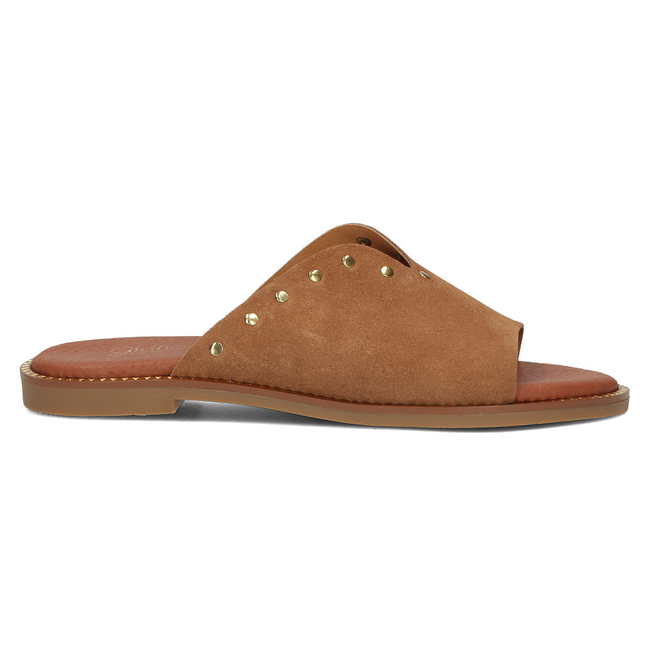 Skórzane klapki Filippo LH-425 Camel