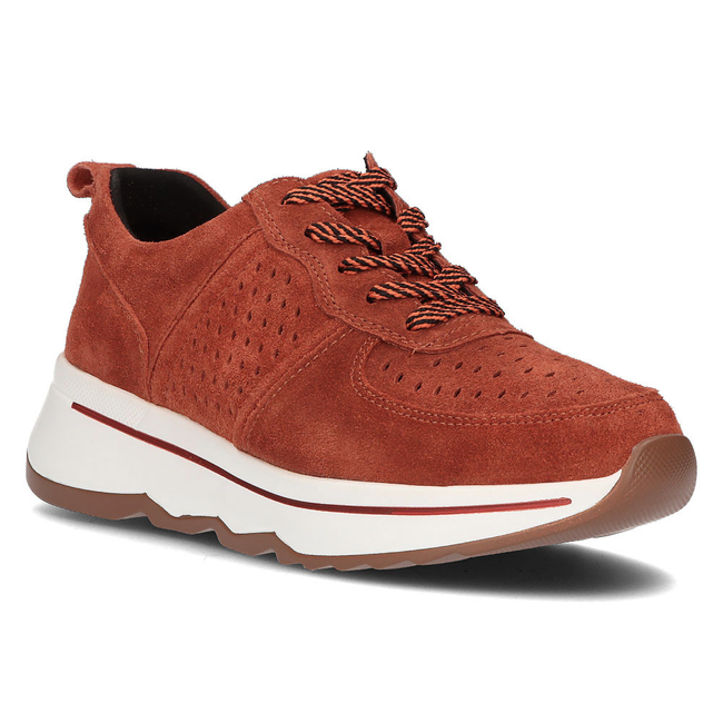 Leather sneakers DP3171/21 BR brown