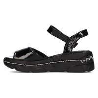 Sandały na koturnie Filippo DS2319/21 BK czarne