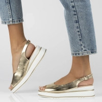 Leather sandals Filippo DS6153/25 GO gold