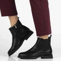 Leather ankle boots Filippo DBT7197/25 BK black