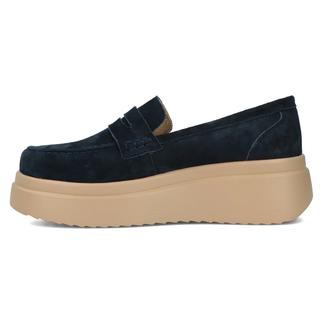 Leather shoes Filippo DP6106/24 NV navy blue