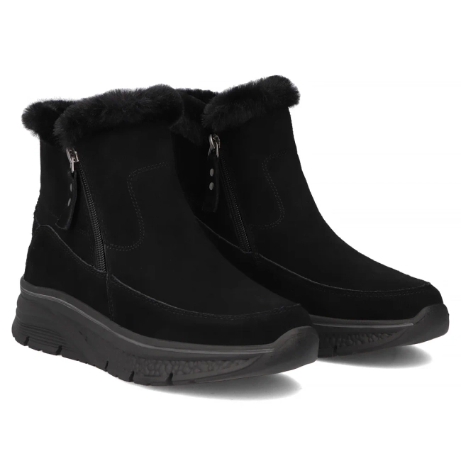 Leather ankle boots Filippo DBT7291/25 BK black