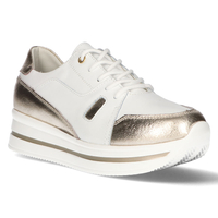 Skórzane sneakersy Filippo DP3407/21 WH białe