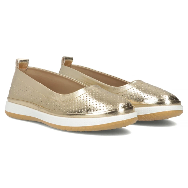 Leather ballerinas Filippo DP7008/25 GO gold