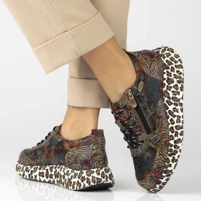 Skórzane sneakersy Laura Vita nikito 62 czarne