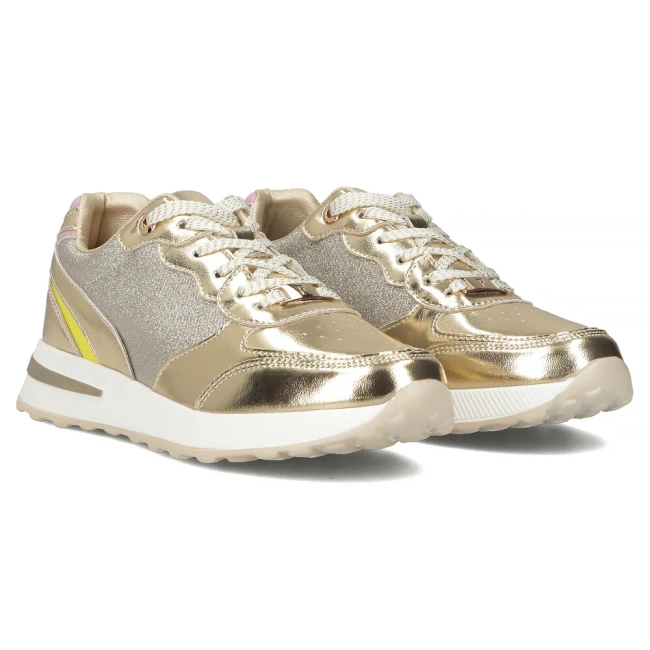 Leather sneakers Filippo DP6724/25 GO gold