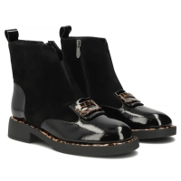Leather ankle boots Filippo DBT8134/26 BK black