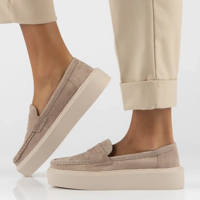 Leather shoes Filippo DP6152/24 BE beige