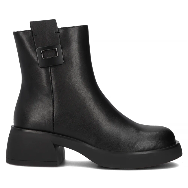 Leather ankle boots Filippo DBT6551/24 BK black