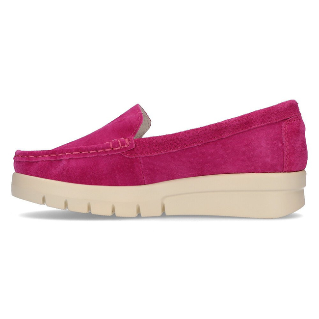 Skórzane mokasyny Filippo DP2031/21 FH różowe