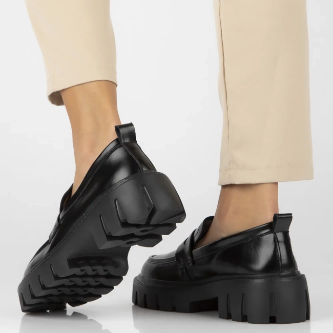 Leather shoes Filippo DP6440/24 BK black