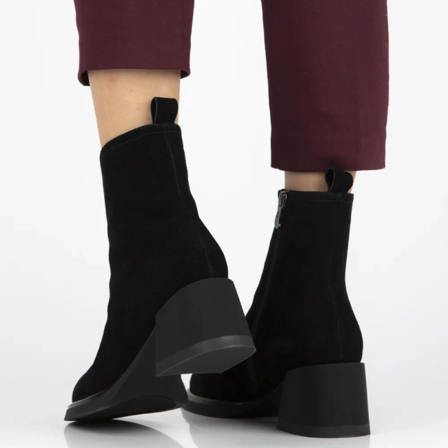 Leather ankle boots Filippo DBT7225/25 BK black