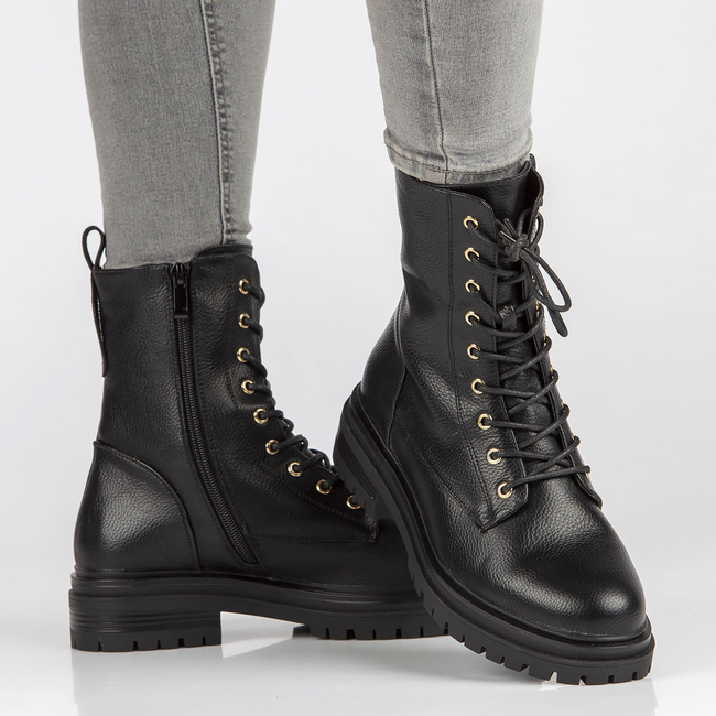 Botki typu workery Filippo DBT3017/21 BK czarne