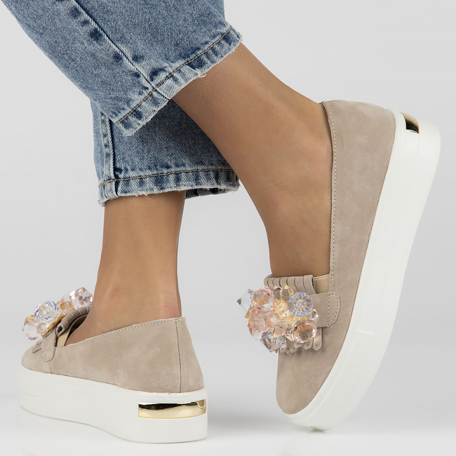 Leather shoes Filippo DP4520/23 BE beige