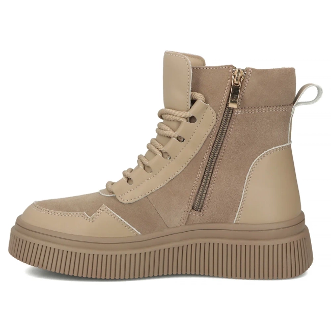 Leather ankle boots Filippo DBT7270/25 BE beige