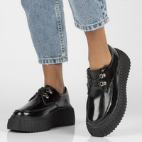 Leather shoes Filippo DP3959/22 BK black