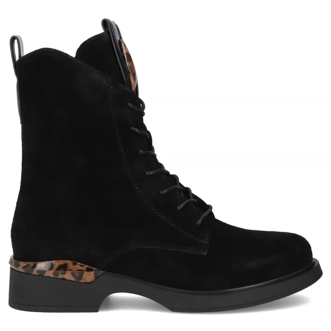 Leather ankle boots Filippo DBT7221/25 BK black