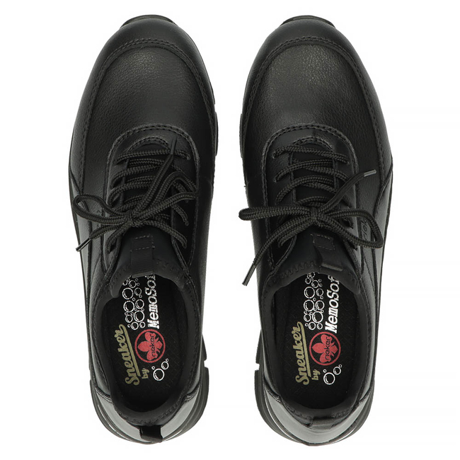 Rieker leather sneakers 48050-00 black