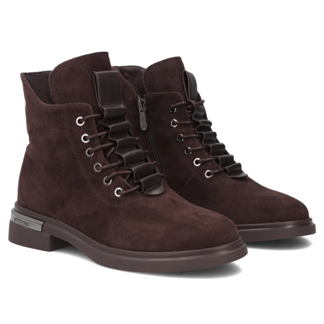 Leather ankle boots Filippo DBT8196/26 D BR brown