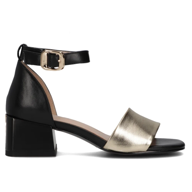 Leather sandals Filippo DS6171/24 BK GO black