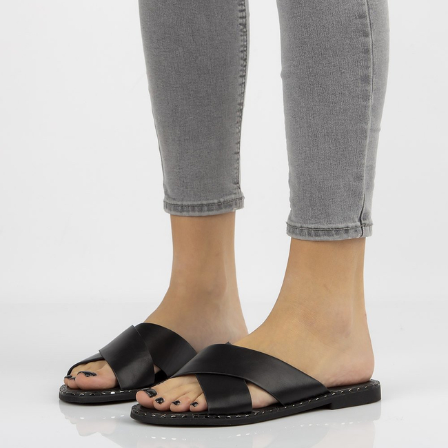 Slippers Filippo DK691/20 BK black