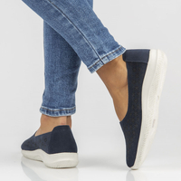 Skórzane półbuty Filippo DP3673/22 NV granatowe