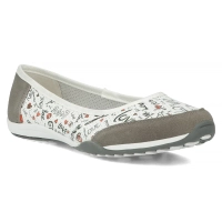 Skórzane baleriny Filippo DP142/24 MLT multikolor