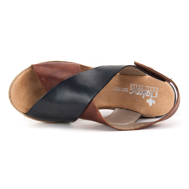 Sandals Rieker 62486-24 Brown Comb.