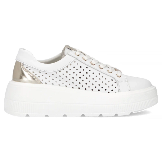 Leather sneakers Filippo DP6866/25 WH white