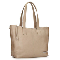 Torebka Toscanio Shopper Skórzany C268 beżowa