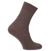 Women's Socks AM003-1 darkbrown