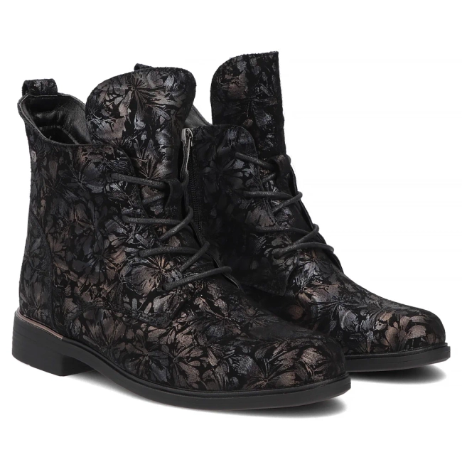 Leather ankle boots Filippo DBT8283/26 BK MLT black