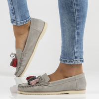 Leather loafers Filippo DP3512/22 GR grey