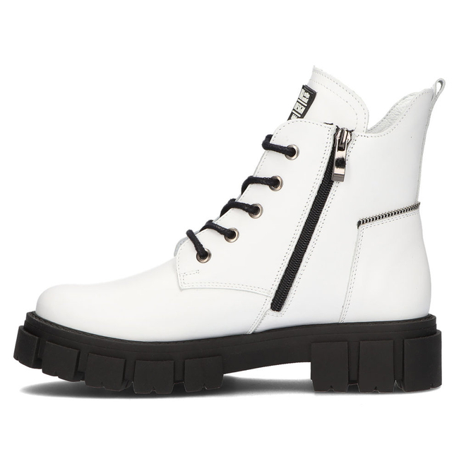Leather boots Filippo 572s White