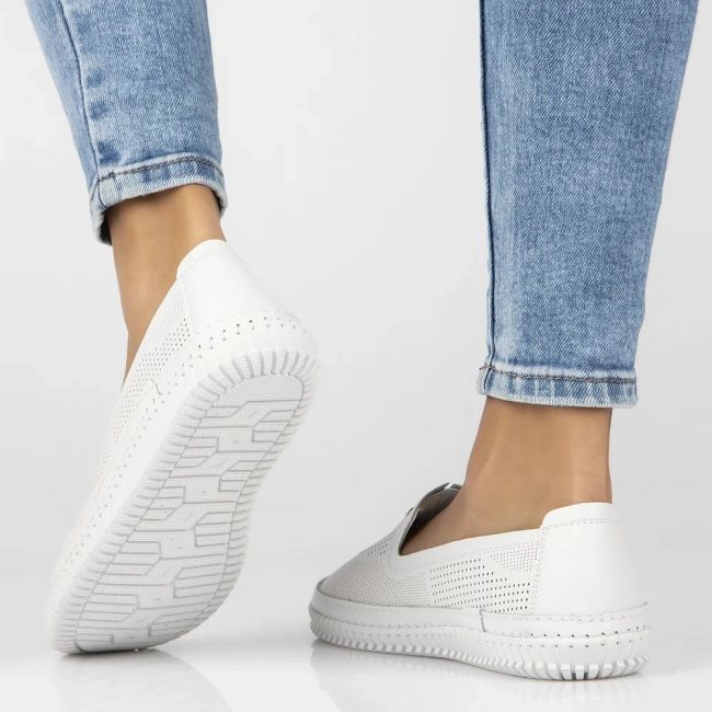 Leather shoes Filippo DP6838/25 WH white