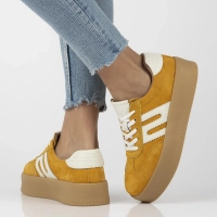 Leather sneakers Filippo DP6994/25 YL yellow