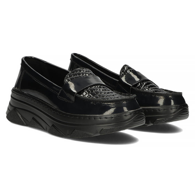 Leather shoes Filippo DP4186/22 BK black