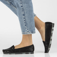 Leather loafers Filippo DP2037/23 BK PT black