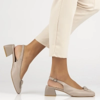 Leather pumps Filippo DP6945/25 BE beige