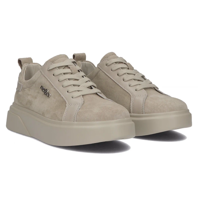 Leather sneakers Filippo DP4580/23 BE grey