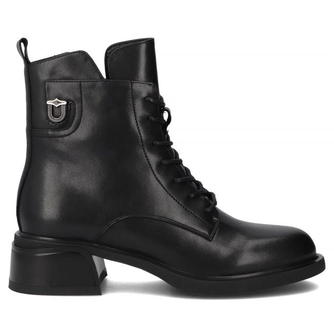 Leather ankle boots Filippo DBT7369/25 BK black