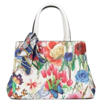 Biała torebka floral elegance