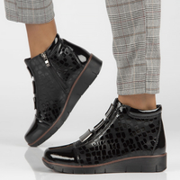 Leather ankle boots Filippo DBT3179/22 BK CR black