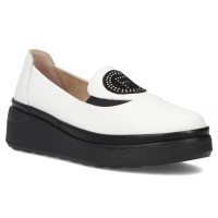 Leather shoes Filippo DP6801/25 WH white